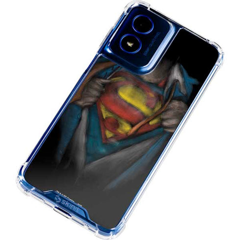 DC Comics Superman Pastel Art Moto G 5G (2024) Clear Case